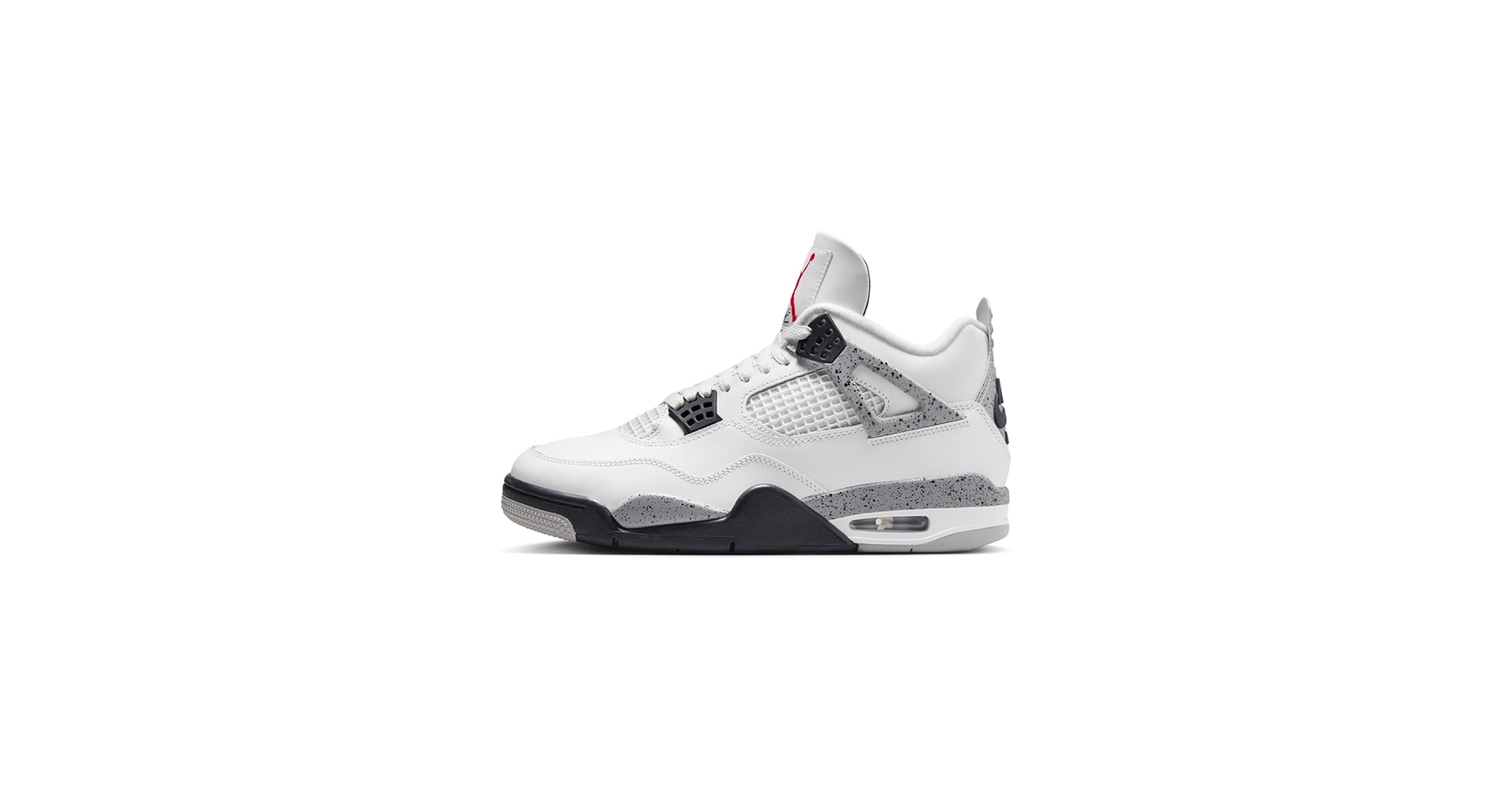 Amazon.com | Jordan Air 4 Retro White Cement Red Black Men's
